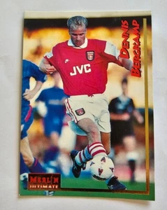 Merlin Ultimate Premier League Card 1995. DENNIS BERGKAMP Arsenal - Picture 1 of 2