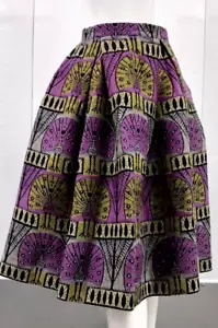 40s 50s Skirt Purple Peacocks HANDMADE TEXTILE FRANZ BRUNICO TESSITURA ARTISTICA - Picture 1 of 12