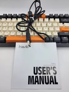 Mechanical Gaming Keyboard HAVIT KB487L Wired Compact Anti Ghosting 89 Keys - Picture 1 of 8