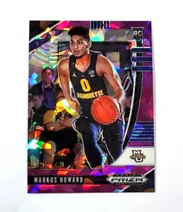 2020 Panini Prizm Draft Picks Markus Howard Purple Cracked Ice Prizm RC /149 #80 - Bild 1 von 2