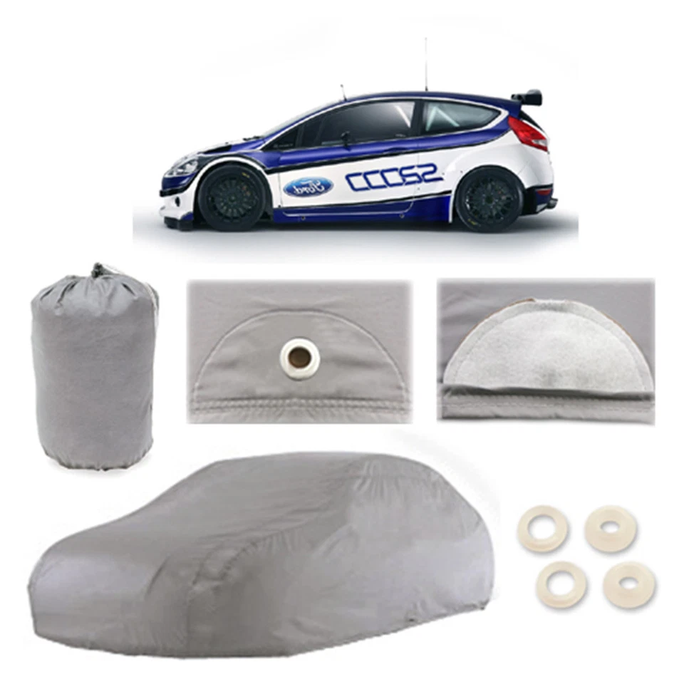 Cubierta de coche Ford Fiesta 5 capas instalada en puerta exterior a prueba de agua lluvia nieve sol polvo Foto 1 de 1