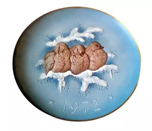 Hutschenreuther Wallace Relief Sammelteller 1972 SAFE TOGETHER VÖGEL 10" - Bild 1 von 9