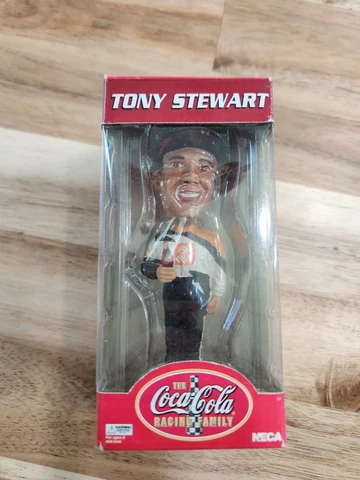 2002 Tony Stewart coca cola racing nascar bobble head knockers Great Mancaves Cover
