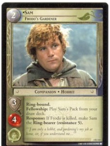 Lord Of The Rings CCG Card TTT 4.R315 Sam, Frodo's Gardner