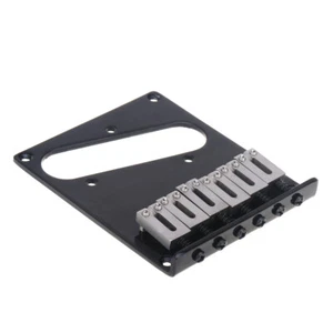 Musiclily Pro Black 54mm Bridge Stainless Steel Saddle For Squier Tele Guitar - Picture 1 of 5