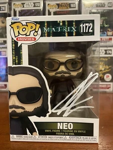 Keanu Reeves MATRIX Neo Funko POP #1172 signed handsigniert PSA - Bild 1 von 8
