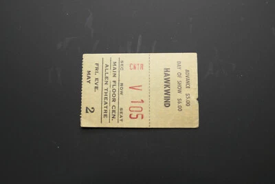 Hawkwind at Allen Theatre May 2, 1975 Ticket Stub - Image 1 of 2
