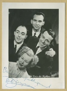 Bob Jacqmain (1915-1998) - Chanteur belge - Ancienne photo signée - 50s - Foto 1 di 1