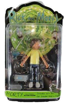 Funko! Rick And Morty Posable Action Figure Morty w/ Snowball Left Arm New - Imagem 1 de 4