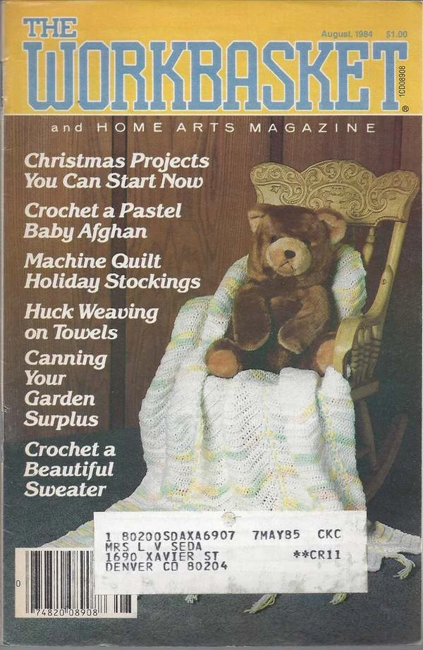 The Workbasket Knit/Crochet and Craft Magazine Aug 1984 - Image 1 of 1