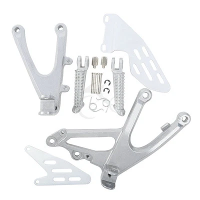 Front Rider Footrests Footpeg Bracket Set Fit For YAMAHA YZF R1 YZF-R1 2007-2008 - Image 1 of 4