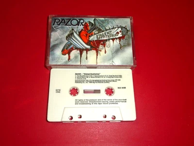 Razor Violent Restitution Cassette Tape Original 1988 RC Records RCC 9486 MINTY! - Image 1 of 4