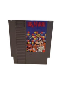 Dr X Mario 1985 (Nintendo, NES) (DRx) con custodia nera 1990 cartuccia videogioco