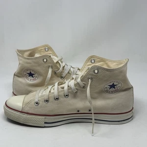 Converse All Star Chuck Taylor Sneakers Mens 12 Off White Canvas High Top Shoes - Picture 1 of 19