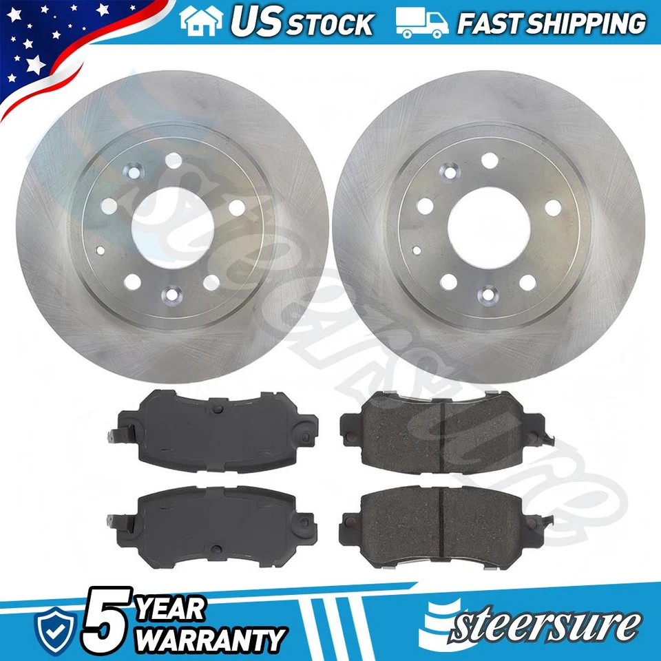 Rear Brake Pads & Rotor Kit for Mazda CX-3 2016 2017 2018 2.0L L4 - Image 1 of 1