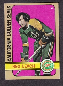 1972-73 Topps NHL Hockey card #17 California Golden Seals Reggie Reg Leach - Foto 1 di 2