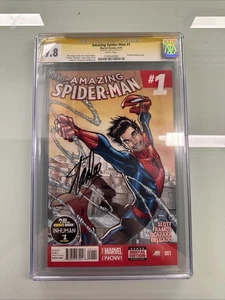 ASM #1 CGC 9.8 SS signiert Stan Lee Cover Marvel 2014 ältere Platte - Bild 1 von 8