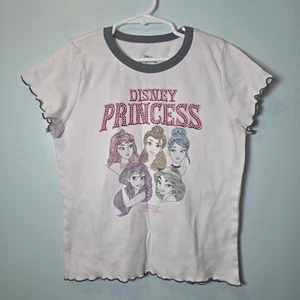 Disney Princess Girls Graphic Tee with Short Sleeves - Size 14/16 Bling Sparkle - Picture 1 of 6