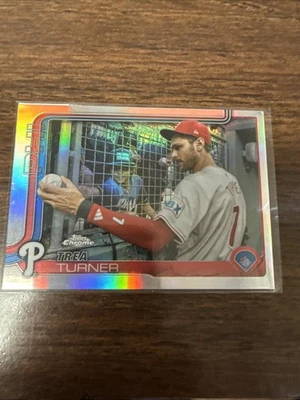 2025 Topps Chrome - Image Variation Trea Turner #208 - Image 1 of 2
