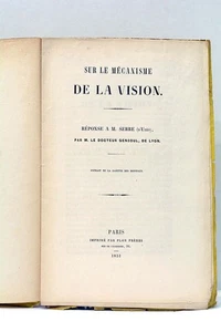 Mécanisme optique de formation de l'image dans la rétine 1851 - Picture 1 of 6