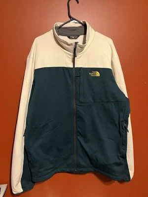 The North Face 夹克 2XL 软壳森林绿色/白色象牙色外套 Reg Fit — 第 1/4 张图片