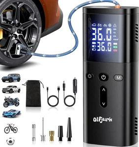 Car Tire Inflator Portable Air Compressor - 4X Faster 160 PSI, DC 12V Air Pump f - Picture 1 of 3