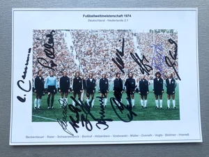 WELTMEISTER 1974 MUNDIAL 1974 foto firmada completa 13x18 autógrafos RAREZA - Imagen 1 de 1