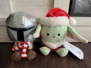 Hallmark Better Together "Star Wars Mandalorian & Grogu" Attached Plush NWT 7"H - Picture 1 of 2