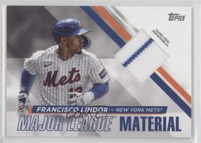 2024 Topps Series 1 Major League Material Francisco Lindor #MLM-FL - Image 1 of 2