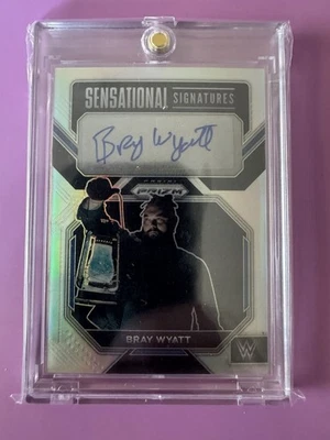 2023 Panini WWE Prizm Sensational Signatures Bray Wyatt Silver Prizm Autograph! - Image 1 of 2