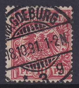 75643) GUTE FARBE Mi.-Nr. 47 ba gestempelt MAGDEBURG 1891 geprüft BPP 60,00 € - Bild 1 von 2