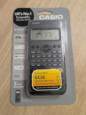 CASIO FX-83GTX Scientific Calculator UK Exam Approved GCSE - New - Fast Dispatch - Image 1 of 4