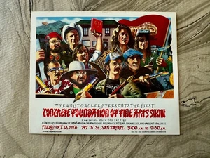 1978 BETONFUNDAMENT STANLEY MOUSE ALTON KELLEY KUNSTSHOW HANDZETTEL - Bild 1 von 3