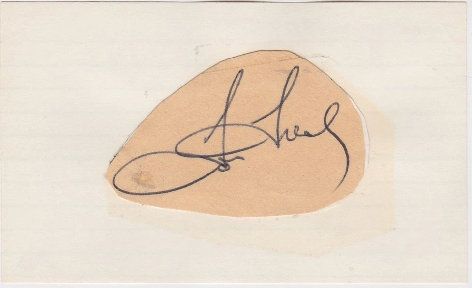 SIGNED 3x5 INDEX CARD OF TOM TRESH (DECEASED 2008)! GREAT AUTOGRAPH! - Image 1 of 1