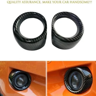 Marco de luz antiniebla delantera de fibra de carbono para Subaru XV Crosstrek 2013-2015 Foto 1 de 3