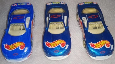 3 Variants Of The 1992 Hot Wheels '93 CAMARO Jack Baldwin #1 Blue , Lt. Blue  - Image 1 of 4