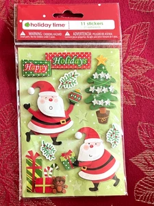 FROHE FEIERTAGE WEIHNACHTSBÄUME GESCHENKE SO NIEDLICHE 3D-AUFKLEBER - KOSTENLOSER VERSAND - Bild 1 von 1