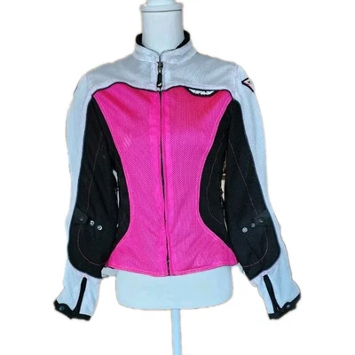 Chaqueta de moto FLY Racing XS Flux Air Mesh para mujer rosa y negra moto exterior Foto 1 de 4
