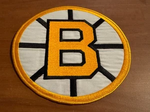 Vintage Boston Bruins NHL Logo Jacket/Sweater Patch, 8”, Yellow B - Picture 1 of 1
