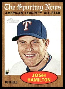 2011 Topps Heritage #471 Josh Hamilton Short Print NM - Picture 1 of 2