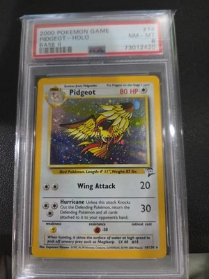 2000 POKEMON BASE SET 2 #14 PIDGEOT-HOLO PSA 8 - Image 1 of 2
