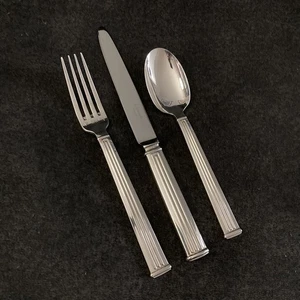 Ajuste de lugar Christofle Triade 3 piezas plateado *Iniciales marcadas* - Imagen 1 de 10
