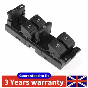 Driver Side Master Power Window Switch For VW Golf MK4 Bora 1998-2005 1J4959857D - Picture 1 of 8