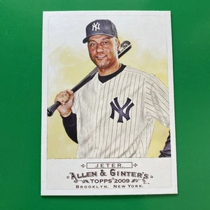 Derek Jeter 2009 Topps Allen & Ginter's Card #136 - New York Yankees - Picture 1 of 2