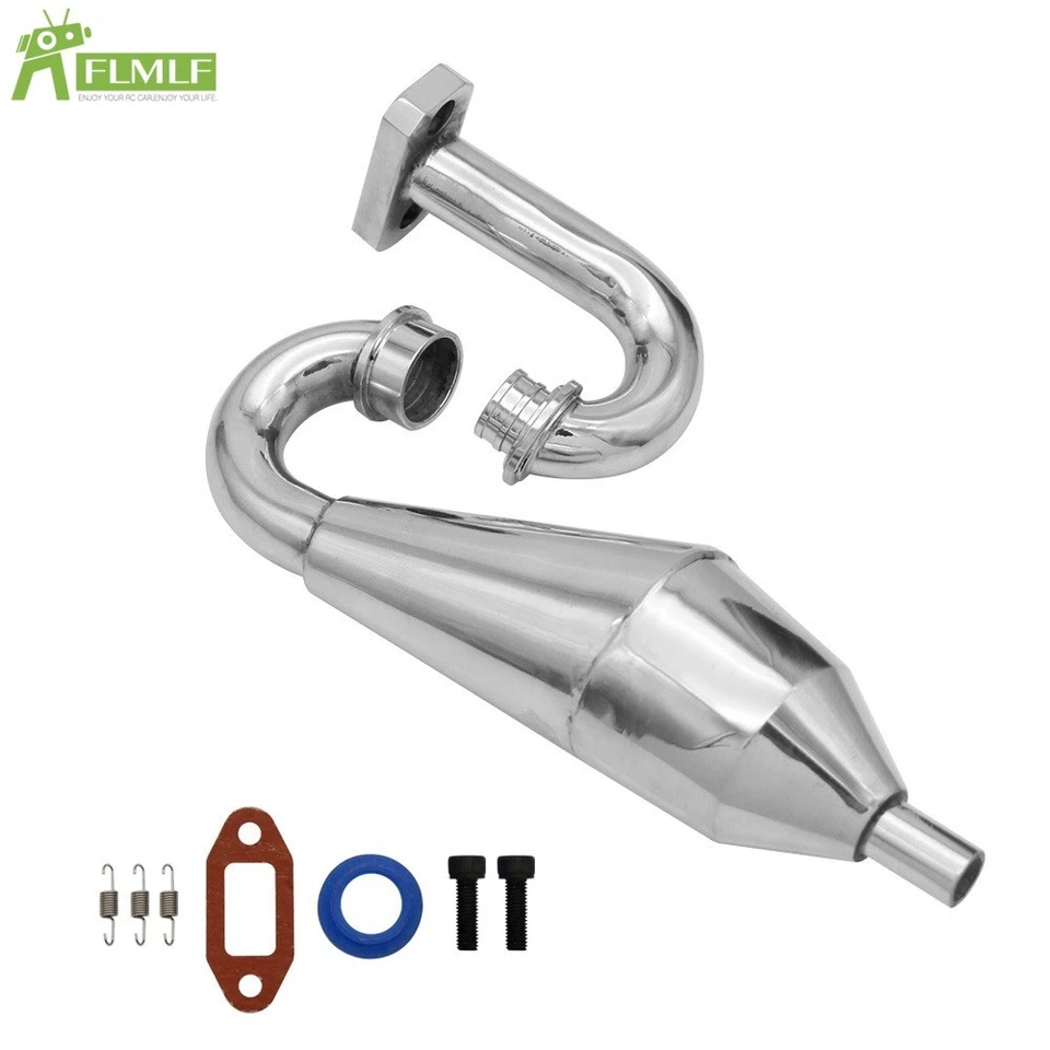 FLMLF 23-36cc Aluminum Tuned Exhaust Pipe For HPI Rv Baja 5B 5T 5SC Buggy RC 1/5 - Image 1 of 4