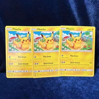 Pikachu 30/111 Crimson Invasion Pokemon Card 3 - Image 1 of 4
