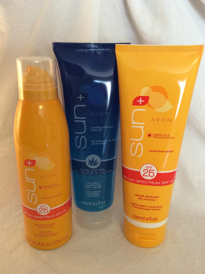 Солнцезащитный лосьон, спрей и охлаждающий гель Avon - НОВЫЙ!!! - Изображение 1 из 1