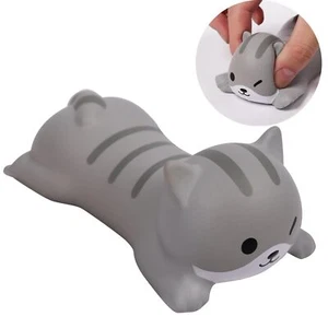 Wrist Rest Cat Shaped Mouse Pad Grey Mini Ergonomic Wrist Support Gaming - Picture 1 of 7