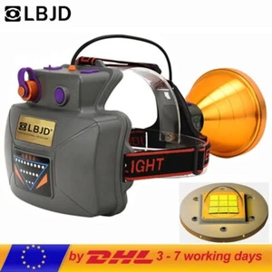 Sensor Hunting 12V XHP90 Led Head Lamp Headlamp Ignition Built-in Battery 19800m - Picture 1 of 11