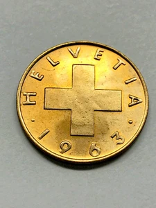 1963-B Switzerland 2 Rappen Unc. #7841 - Picture 1 of 2